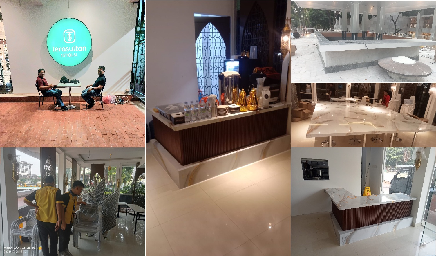 Project restoran nasi kebuli Tera Sultan di area Masjid Istiqlal